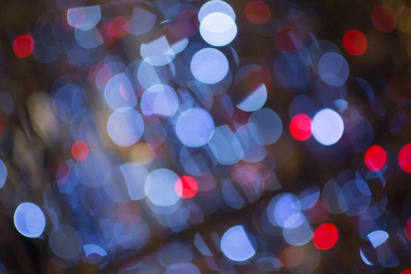Blue Red Abstract Blurred Bokeh Dark Background — Foto Stock