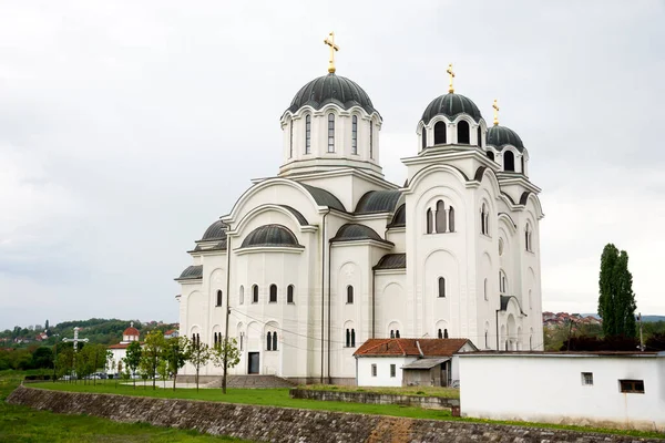 Gran Lugar Culto Agraciado Eparquía Edificio Iglesia Ortodoxa Valjevo Serbia — Foto de Stock