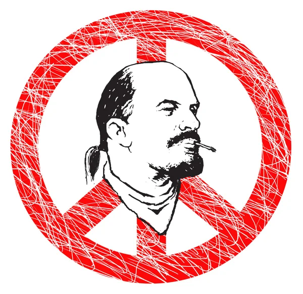 Lenin hippie — Zdjęcie stockowe