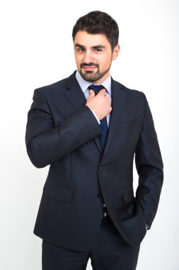 gülümseyen iş adamı