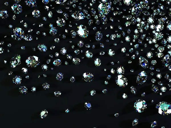 Variedad de diamantes Fotos de stock libres de derechos