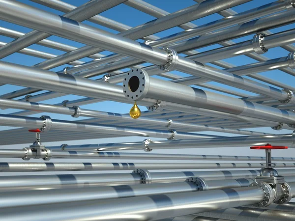 vanaları ile birbirine borular