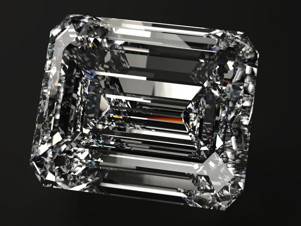 Diamante quadrado render — Fotografia de Stock