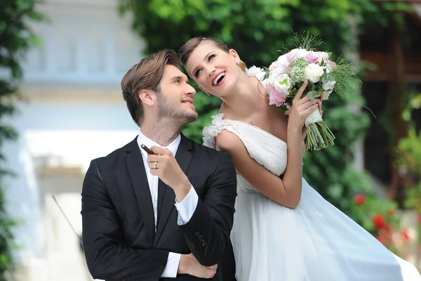 Sposa e sposo — Foto Stock