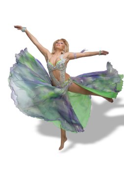 güzel sarışın etkin Arap dansı