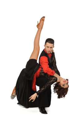 güzel çift aktif balo salonu dans