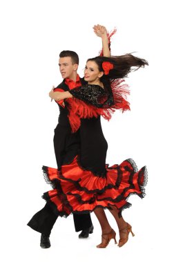 güzel çift aktif balo salonu dans