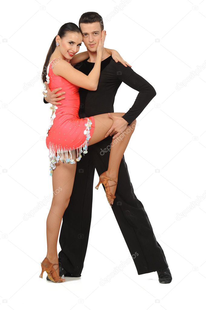 Pareja bailando salsa fotos de stock, imágenes de Pareja bailando salsa sin  royalties | Depositphotos