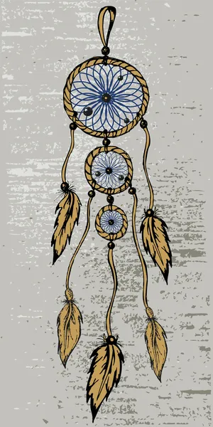 Dreamcatcher dans le style grunge — Image vectorielle