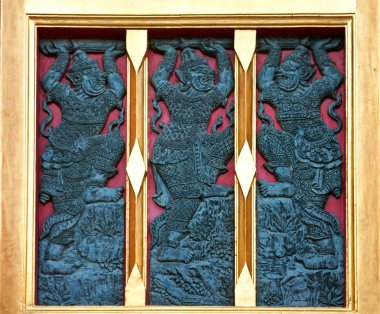 Tay tarzı Budizm Tapınağı penceresi