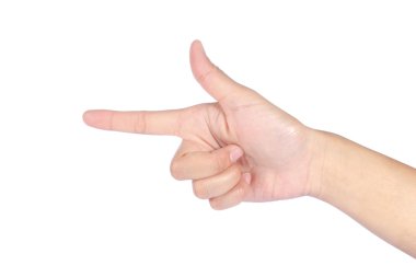 kadın el işaret, dokunmadan