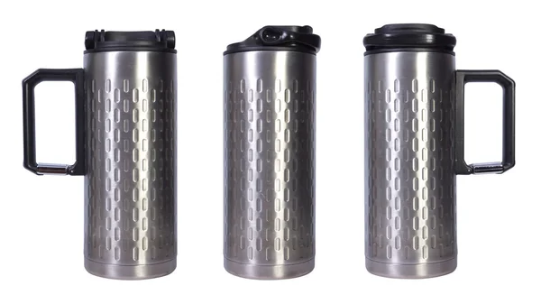 Stainless designed thermal mug — Stock Photo, Image