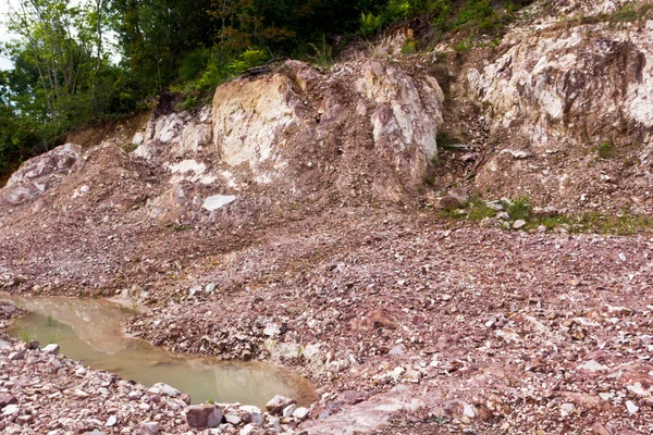 Landslide hill — Stock Photo, Image