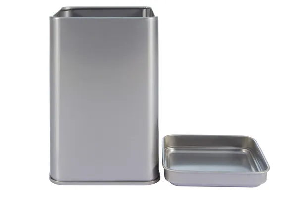 Una scatola di alluminio — Foto Stock