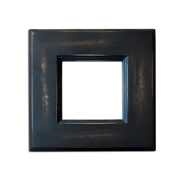 Чорний Вінтажна рамка зображення на білому тлі — стокове фото