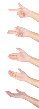 izole el jestleri seti