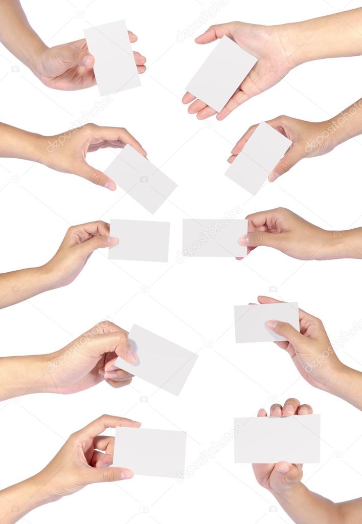 Collection of woman hands hand holding