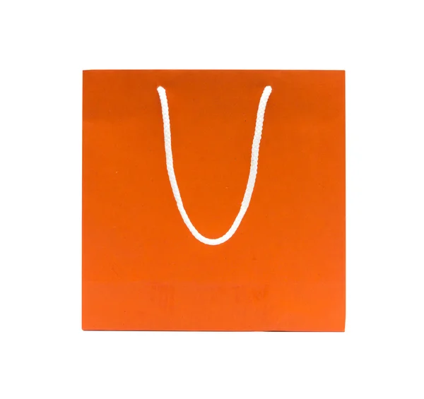 Orange recycle paper bag — Stock Photo, Image