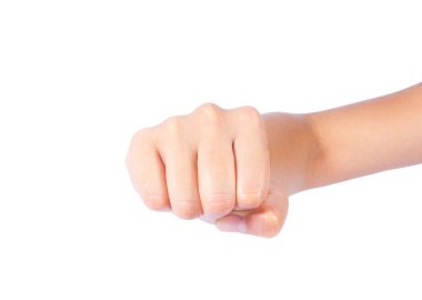 güçlü yumruk pompa kadının elleri