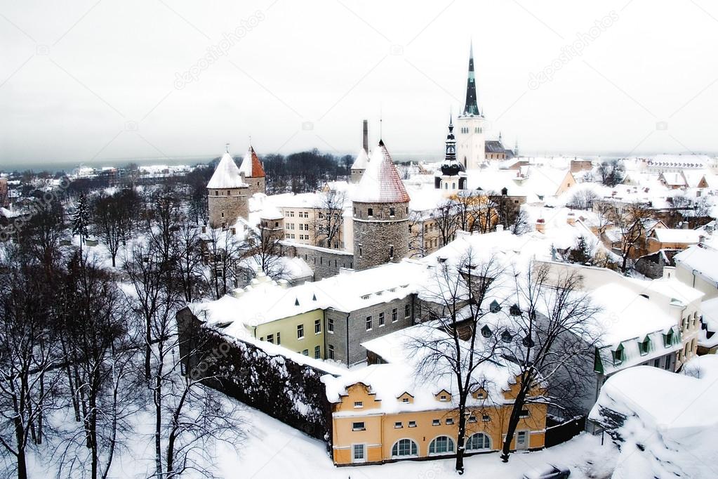 View of the historical center of Tallinn