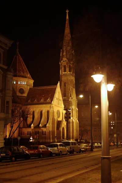 Noční výhled na Budapešť — Stock fotografie