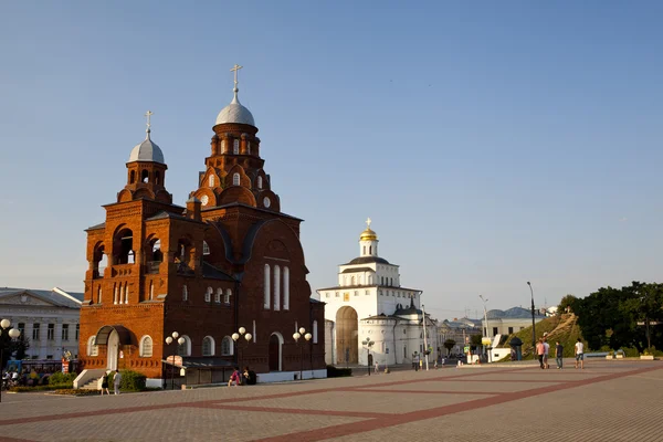 Визначні пам'ятки міста Vladimir — стокове фото