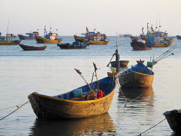 Fishing boats in Mui Ne Vietnam