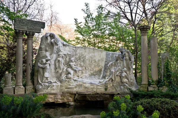 記念碑アルフレッド ド ミュッセ ストック画像