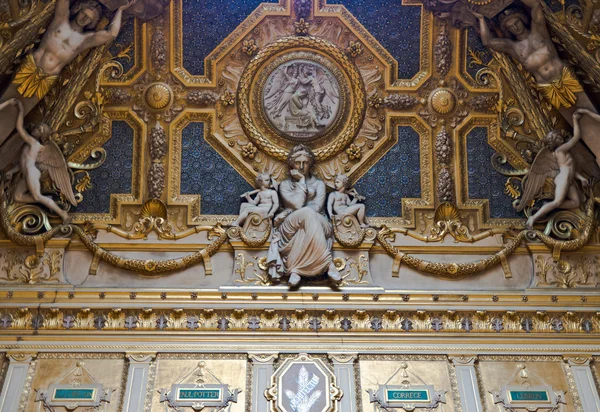 Louvren tak Royaltyfria Stockbilder