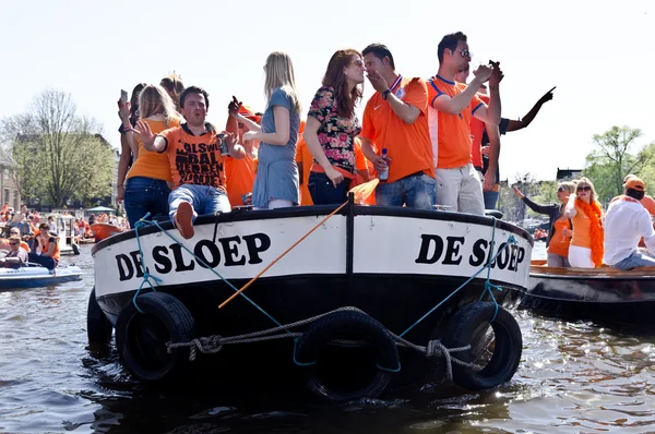Човен в Амстердамі Ліцензійні Стокові Фото