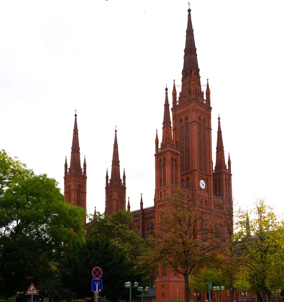 Marktkirche Wiesbaden — Stock fotografie