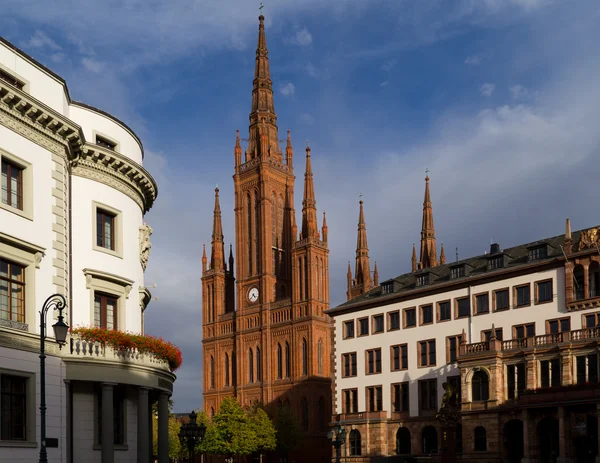 Marktkirche Вісбаден — стокове фото