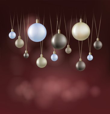 Noel arka plan asılı topu ile