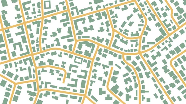 地図の建物の上からの眺め 上から街の詳細ビュー 街のトップビュー 抽象的な背景 地図ナビゲーション — ストックベクタ