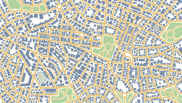 Mapa Navegação Para Própria Casa Vista Cima Dos Edifícios Mapa — Vetor de Stock