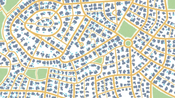 Mapa Navegación Propia Casa Vista Desde Arriba Los Edificios Del — Vector de stock