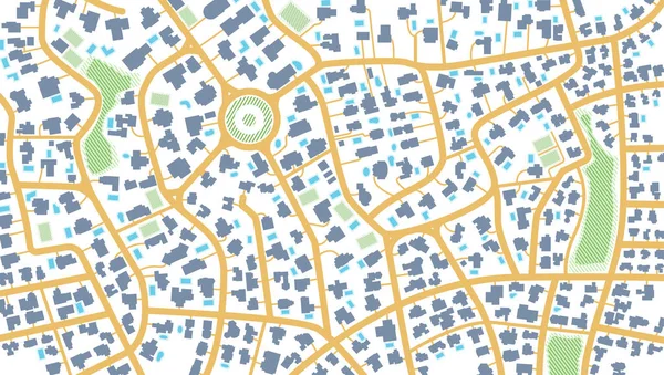 Mapa Navegación Propia Casa Vista Desde Arriba Los Edificios Del — Vector de stock