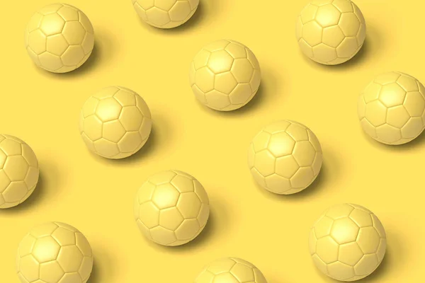 Soccer Balls Pattern Background Illustration — Stockfoto