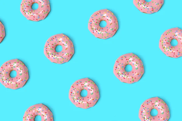 Doughnuts Pattern Background Illustration — Fotografia de Stock