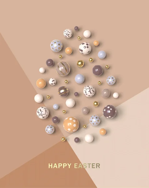 Happy Easter Greeting Card Illustration — Stockfoto