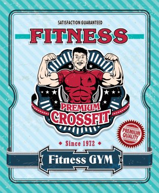 Vintage Fitness Club poster