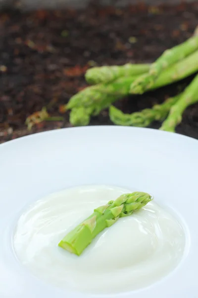 Spargelsuppe. — Stockfoto