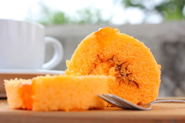Ρόλος κέικ πορτοκαλιού — Φωτογραφία Αρχείου
