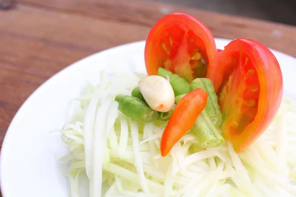 Papaja salade — Stockfoto