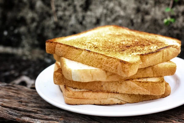 Фрагмент тосту хліба — стокове фото