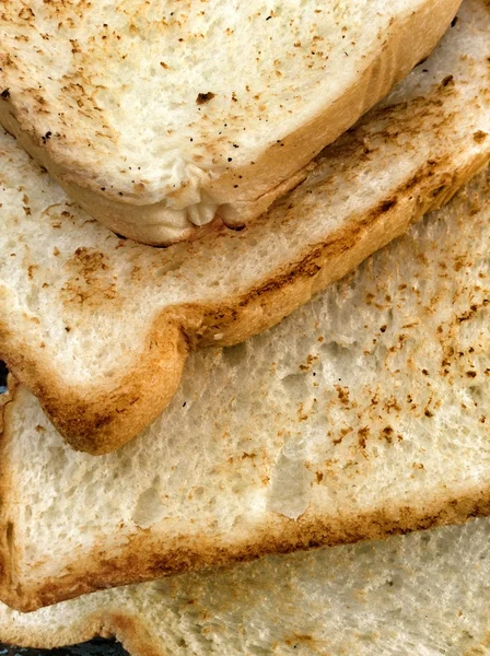 Фрагмент тосту хліба — стокове фото