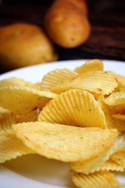 patates cipsi ve taze patates