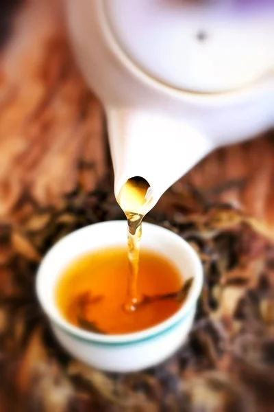 Chá quente chinês — Fotografia de Stock