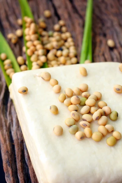 Soya fasulyesi ve soya peyniri — Stok fotoğraf