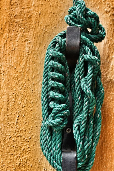 Cuerda de plástico verde — Foto de Stock